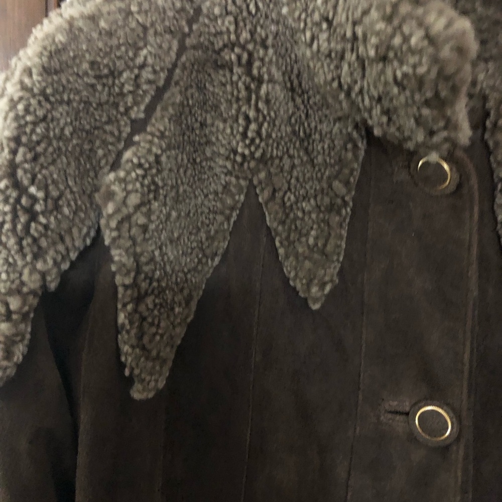 Anne Lorianne leather brown jacket - Picture 2 of 11